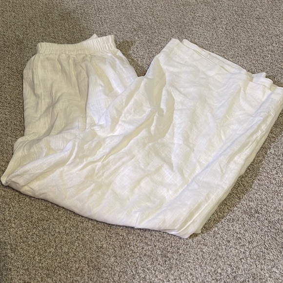 Faherty Vintage Linen Wide Leg Trousers - Picture 3 of 3